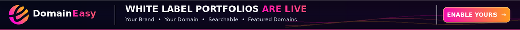 DomainEasy: white label portfolios are live. Enable yours.