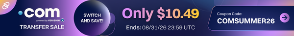 Dynadot .com Transfer Sale โ only $10.49, coupon COMSUMMER26