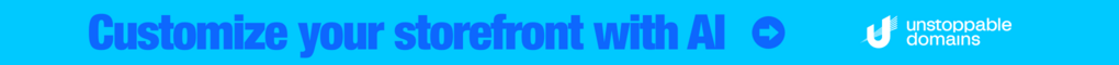 Unstoppable Domains — AI Storefront